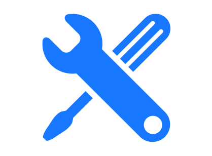 icon Blau Werkzeuge